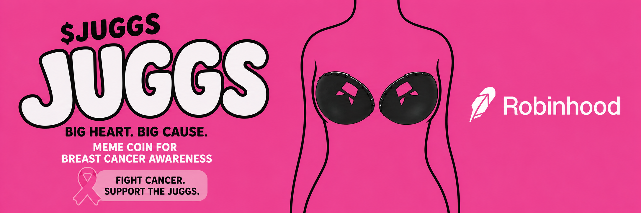 $JUGGS — Big Heart. Big Cause. Meme coin for breast cancer awareness.